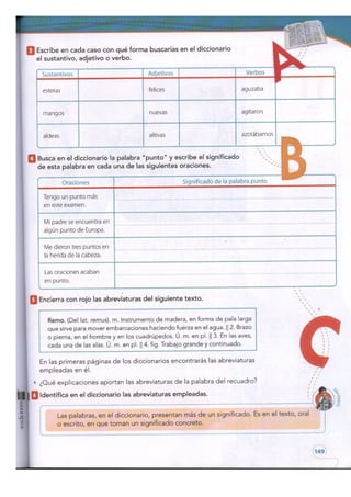 Español cuarto bimestre