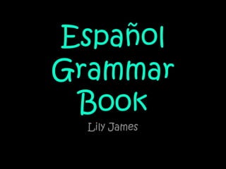 Español Grammar Book Lily James 