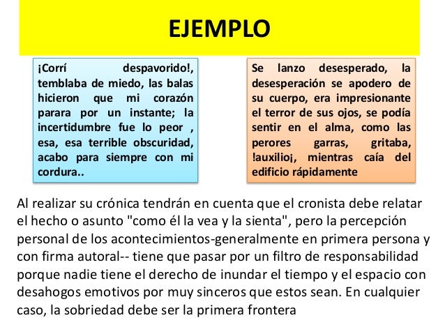 Práctica social del lenguaje Crónica de un suceso