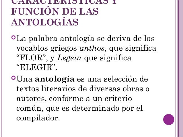 Prólogos de antologías