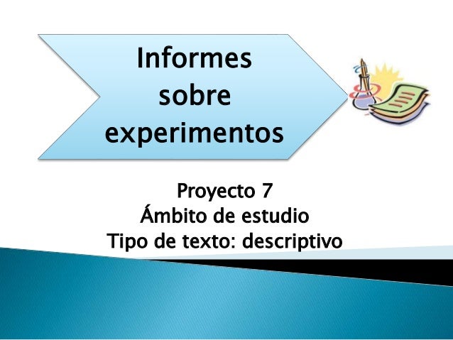 Informe de experimento