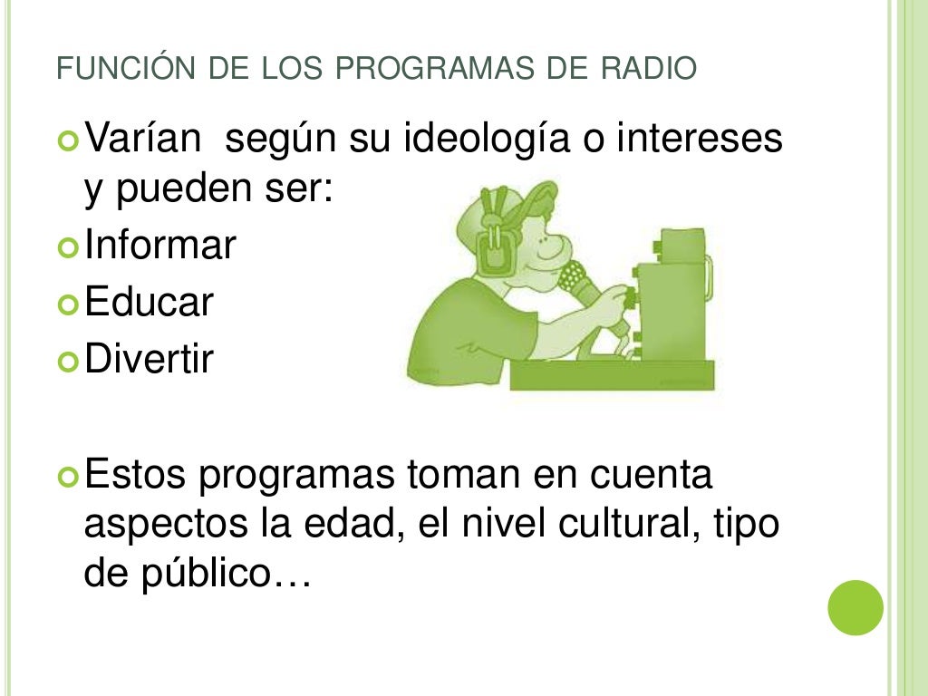 Producir un programa de radio