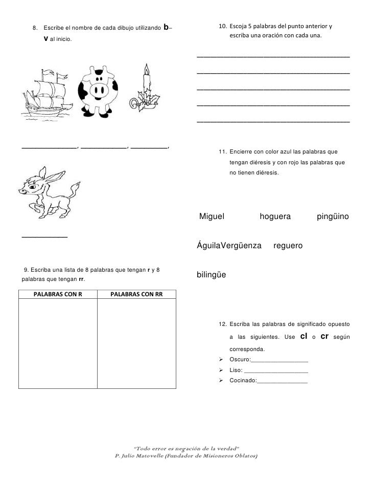 Resultado de imagen para TALLER EVALUATIVO SOBRE LAS CONSONANTES
