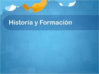 Historia y Formación
 