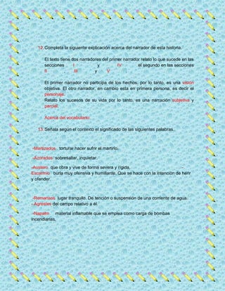 Español trabajo .... 2011