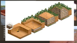 Locais adequados para escoamentos dos resíduos
• Um aterro sanitário é um espaço destinado à deposição final de resíduos sólidos
gerados pela atividade humana, são provenientes de residências, indústrias,
hospitais, construções e consiste em camadas alternadas de lixo e terra que evita
mau cheiro e a proliferação de animais.
• Um aterro segue princípios da engenharia de confinar resíduos sólidos à menor
área possível e reduzi-los ao menor volume possível, cobrindo-os com uma
camada de terra na conclusão da jornada de trabalho ou em intervalos menores,
se necessário. Deve ser impermeabilizado e possuir acesso restrito, ter a
quantidade de lixo controlada e conhecer que tipos de resíduos estão sendo
depositados. Na maioria, os aterros sanitários são construídos em locais afastados
das cidades em razão do mau cheiro e da possibilidade de contaminação do solo
e das águas subterrâneas.
 
