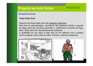 espaço e desenho de observação - regras a cumprir