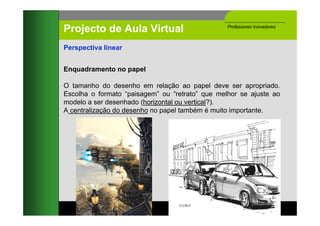 espaço e desenho de observação - regras a cumprir