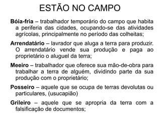 Populações com problemas de desnutrição e subnutrição. 