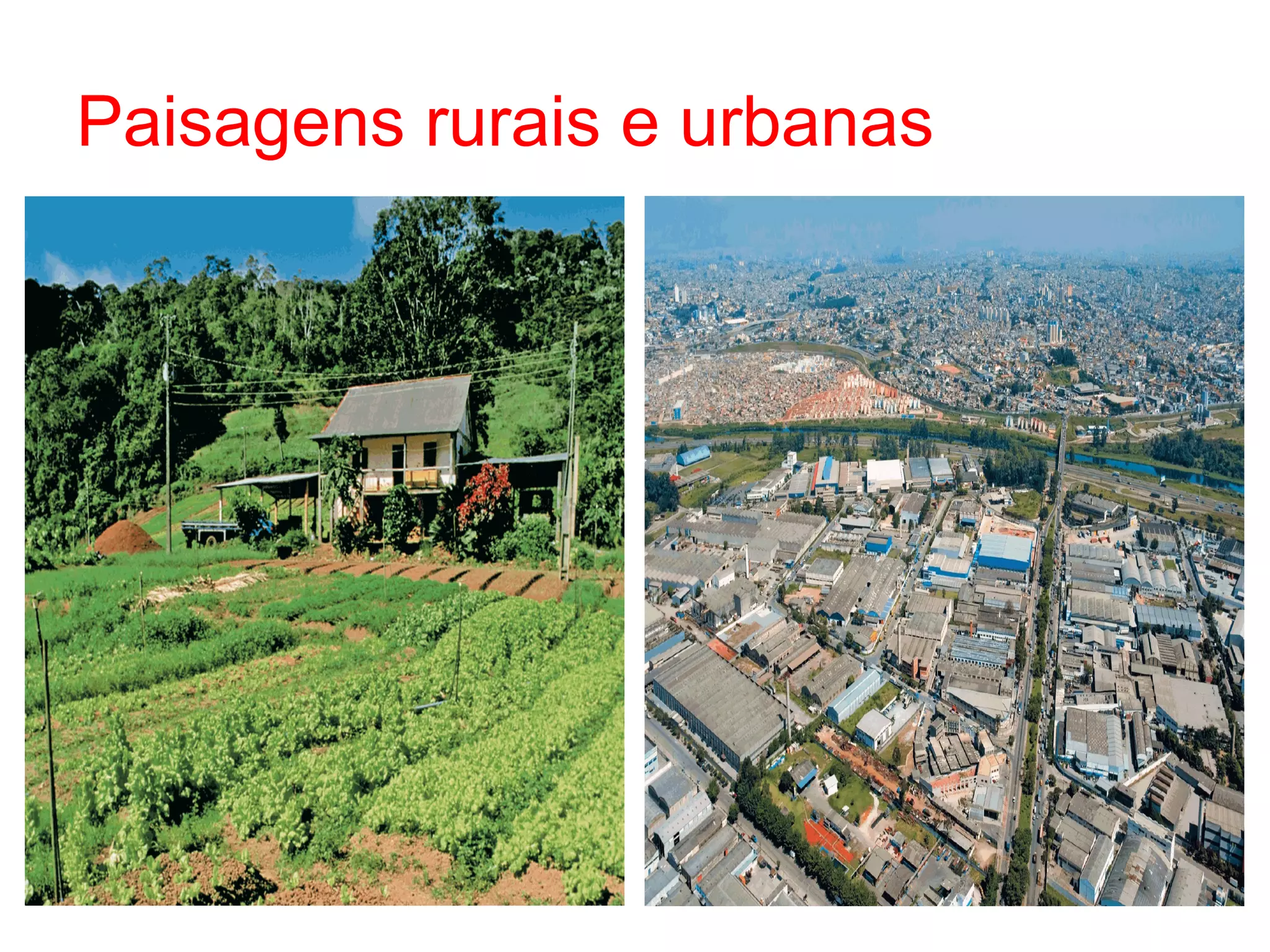 Espaço rural e urbano | PPT