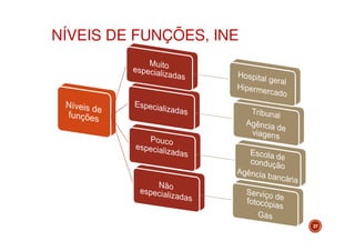NÍVEIS DE FUNÇÕES, INE

37

 