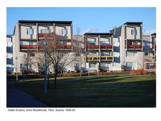 Ralph Erskine, Area Residêncial, Tibro, Suécia, 1956-59
 