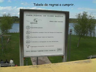 Tabela de regras a cumprir.