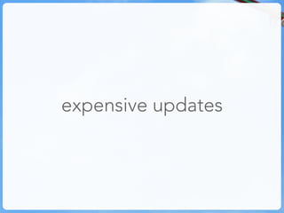 expensive updates
 