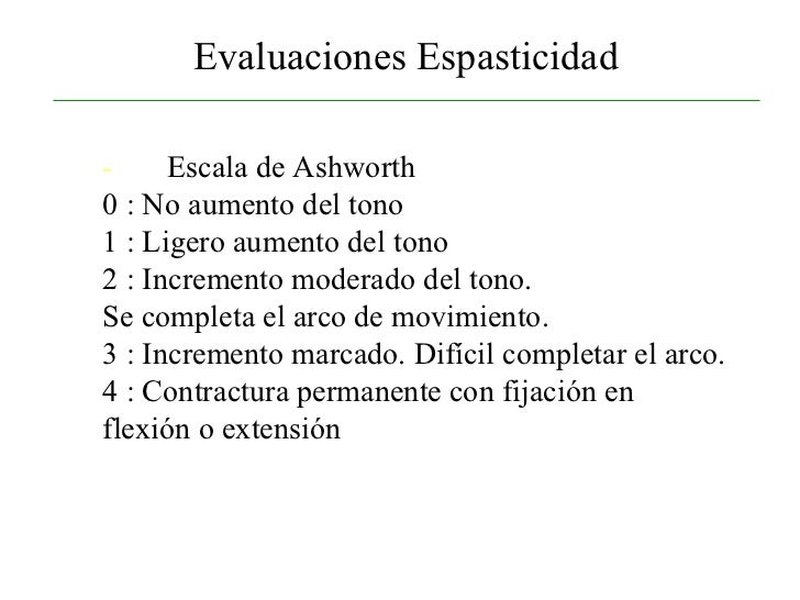 Resultado de imagen para ashworth escala