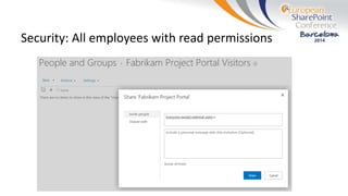 Security: All employees with read permissions
 
