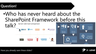 Have you already seen these slides?
Question!
•Who has never heard about the
SharePoint Framework before this
talk?
 