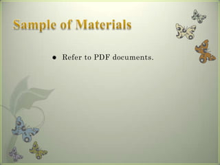    Refer to PDF documents.
 