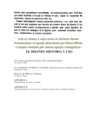 Ora, Agar é o monte Sinai, na Arábia, e corresponde à Jerusalém atual,
que está em escravidão com seus filhos. Mas a Jerusalém lá de cima é
livre, a qual é nossa mãe; porque está escrito: Alegra-te ó estéril, que
não dás à luz, exulta e clama, tu que não estás de parto; porque são mais
numerosos os filhos da abandonada que os da que tem marido. Aqui
vemos que esses líderes atropelam as Escrituras em nome de suas
crenças. Mais adiante lemos que os filhos da escrava perseguem os filhos
da livre. Isso já aconteceu e voltará a aconteceu.
As cruzadas geraram muitas relíquias no passado; hoje as viagens a
Jerusalém também estão gerando suas relíquias.
Genuíno: Realmente são gritantes os escândalos desses líderes
milionários. Suas teorias religiosas não resistem a um exame simples das
Escrituras.
Veríssimo: Vou citar para você um exemplo para sua reflexão: Existe um
pregador que diz que é Jesus Cristo e fez uma fortuna cobrando dízimos
de seus seguidores. Ele imitou o estilo dos pregadores milionários e teve
o mesmo sucesso que eles. Ele possui muitos seguidores em seu país em
varias outras partes do mundo. Ele apresenta programas de televisão
como os pastores que pregam prosperidade para os doam dinheiro para
seus ministérios. Ele costuma se deslocar de helicóptero comprado com
o dinheiro dos dízimos. Os vídeos mostram que as pessoas de sua igreja
são sinceras e dedicadas à obra realizada por ele. É tudo muito
 
