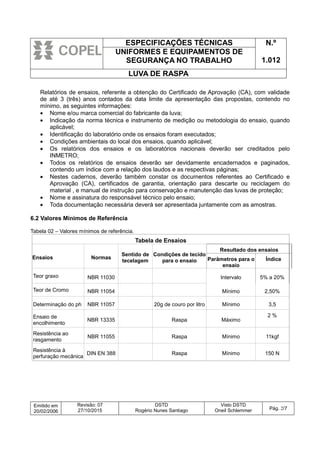 Espec. copel 1.012 luva de raspa r7