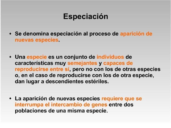 Especiación