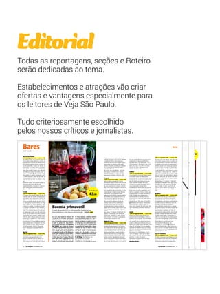 Editorial 
Todas as reportagens, seções e Roteiro 
serão dedicadas ao tema. 
Estabelecimentos e atrações vão criar 
ofertas e vantagens especialmente para 
os leitores de Veja São Paulo. 
Tudo criteriosamente escolhido 
pelos nossos críticos e jornalistas. 
As Boas Compras 
Tati Amaro 
de 74,90, o menu 
executivo saí por 
39,50 às quartas 
Chapéu 
39,50 às quartas 
AMATERIA 
XX LINHAS 
Cupom 4898 
#ãe Coragem deixou o 
teatro, 001 que era 
personagem de uma peça 
002 do dramaturgo 
alemão Bert Breth, 003 e 
se mudaram para as 
metrópoles 004 inglesas. 
São mulheres que, com 
005 fome, com afeto e 
muita valentia, 006 
assumiram a função de 
pai e mãe 007 
45% em peças 
selecionadas 
pai e mãe 007 
45% em peças 
selecionadas 
AMATERIA 
XX LINHAS 
Cupom 4898 
#ãe Coragem deixou o 
teatro, 001 que era 
personagem de uma peça 
002 do dramaturgo 
alemão Bert Breth, 003 e 
se mudaram para as 
metrópoles 004 inglesas. 
São mulheres que, com 
005 fome, com afeto e 
muita valentia, 006 
assumiram a função de 
pai e mãe 007 
45% em peças 
selecionadas 
R$ 69,90 
Aparelho de tostex. 
Wallmart, Rua James 
Holland, 668, Barra 
Funda, ☎ 2177-3700. 
50% 
40% 
R$ 69,90 
Aparelho de tostex. Wallmart, Rua James 
Holland, 668, Barra Funda, ☎ 2177-3700. 
The AMATERIA XX 
LINHAS 
Cupom 5842 
#ãe Coragem deixou o 
teatro, 001 que era 
quick 
personagem de uma peça 
brown 002 do dramaturgo 
alemão Bert Breth, 003 e 
se mudaram para as 
metrópoles 004 inglesas. 
São mulheres que, com 
fox 
005 fome, com afeto e 
muita valentia, 006 
assumiram a função de 
pai e mãe 007 
The de executivo quickest 74,90, o menu 
saí por 
and brownest fox in town jumped efortlessly over the 
lazyiest 39,50 dog às quartas 
ever The quickest and brownest fox in town jumped 
efortlessly over the lazyiest dog ever Nome do Repórter 
AMATERIA XX 
LINHAS 
Cupom 5842 
#ãe Coragem deixou o 
teatro, 001 que era 
personagem de uma peça 
002 do dramaturgo 
alemão Bert Breth, 003 e 
se mudaram para as 
metrópoles 004 inglesas. 
São mulheres que, com 
005 fome, com afeto e 
muita valentia, 006 
assumiram a função de 
pai e mãe 007 
de 74,90, o menu 
executivo saí por 
39,50 às quartas 
AMATERIA XX 
LINHAS 
Cupom 5842 
#ãe Coragem deixou o 
teatro, 001 que era 
personagem de uma peça 
002 do dramaturgo 
alemão Bert Breth, 003 e 
se mudaram para as 
metrópoles 004 inglesas. 
São mulheres que, com 
005 fome, com afeto e 
muita valentia, 006 
assumiram a função de 
pai e mãe 007 
de 74,90, o menu 
executivo saí por 
39,50 às quartas 
de 70,00 por 
45,90 
A partir de quinta (25), o Primavera Bar Festival reúne 
doze endereços com menus promocionais CUPOM 2990 
AMATERIA 
XX LINHAS 
Cupom 4898 
#ãe Coragem deixou o 
teatro, 001 que era 
personagem de uma peça 
002 do dramaturgo 
alemão Bert Breth, 003 e 
se mudaram para as 
metrópoles 004 inglesas. 
São mulheres que, com 
005 fome, com afeto e 
muita valentia, 006 
assumiram a função de 
AMATERIA 
XX LINHAS 
Cupom 4898 
#ãe Coragem deixou o 
teatro, 001 que era 
personagem de uma peça 
002 do dramaturgo 
alemão Bert Breth, 003 e 
se mudaram para as 
metrópoles 004 inglesas. 
São mulheres que, com 
005 fome, com afeto e 
muita valentia, 006 
assumiram a função de 
pai e mãe 007 
45% em peças 
selecionadas 
AMATERIA 
XX LINHAS 
Cupom 4898 
#ãe Coragem deixou o 
teatro, 001 que era 
personagem de uma peça 
002 do dramaturgo 
alemão Bert Breth, 003 e 
se mudaram para as 
metrópoles 004 inglesas. 
São mulheres que, com 
005 fome, com afeto e 
muita valentia, 006 
assumiram a função de 
pai e mãe 007 
45% em peças 
selecionadas 
AMATERIA XX 
LINHAS 
Cupom 5842 
#ãe Coragem deixou o 
teatro, 001 que era 
personagem de uma peça 
002 do dramaturgo 
alemão Bert Breth, 003 e 
se mudaram para as 
metrópoles 004 inglesas. 
São mulheres que, com 
005 fome, com afeto e 
muita valentia, 006 
assumiram a função de 
pai e mãe 007 
de 74,90, o menu 
executivo saí por 
39,50 às quartas 
AMATERIA 
XX LINHAS 
Cupom 4898 
#ãe Coragem deixou o 
teatro, 001 que era 
personagem de uma peça 
002 do dramaturgo 
alemão Bert Breth, 003 e 
se mudaram para as 
metrópoles 004 inglesas. 
São mulheres que, com 
005 fome, com afeto e 
muita valentia, 006 
assumiram a função de 
pai e mãe 007 
45% em peças 
selecionadas 
R$ 69,90 
Aparelho de tostex. Wallmart, 
Rua James Holland, 668, 
Barra Funda, ☎ 2177-3700. 30% 
AMATERIA XX 
LINHAS 
Cupom 5842 
#ãe Coragem deixou o 
teatro, 001 que era 
personagem de uma peça 
002 do dramaturgo 
alemão Bert Breth, 003 e 
se mudaram para as 
metrópoles 004 inglesas. 
São mulheres que, com 
005 fome, com afeto e 
AMATERIA XX 
LINHAS 
Cupom 5842 
#ãe Coragem deixou o 
teatro, 001 que era 
personagem de uma peça 
002 do dramaturgo 
alemão Bert Breth, 003 e 
se mudaram para as 
metrópoles 004 inglesas. 
70% 
6 Veja São Paulo xx de xxxxx, 2014 
AMATERIA 
XX LINHAS 
Cupom 4898 
#ãe Coragem deixou 
o teatro, 001 que era 
personagem de uma 
peça 002 do 
dramaturgo alemão 
Bert Breth, 003 e se 
mudaram para as 
metrópoles 004 
inglesas. São 
mulheres que, com 
São mulheres que, com 
005 fome, com afeto e 
muita valentia, 006 
assumiram a função de 
pai e mãe 007 
de 74,90, o menu 
executivo saí por 
39,50 às quartas 
AMATERIA 
XX LINHAS 
Cupom 4898 
#ãe Coragem deixou o 
teatro, 001 que era 
personagem de uma peça 
002 do dramaturgo 
alemão Bert Breth, 003 e 
se mudaram para as 
metrópoles 004 inglesas. 
São mulheres que, com 
005 fome, com afeto e 
muita valentia, 006 
assumiram a função de 
pai e mãe 007 
45% em peças 
selecionadas 
voltou a ser muito bem tirada (gelada, com 
colarinho cremoso) e agora traz nas caldeiretas 
o logotipo da Brahma. Outra instituição, o 
bolinho de carne (R$ 8,00 a unidade) chega à 
mesa coberto por maionese, molho inglês, 
ketchup e mostarda. A pedida pode vir fatiada e 
em um prato junto de salada de batatas e 
embutidos (R$ 41,00). 
Rua Aurora, 100, Santa Ifigênia, ☎ 3221-0247 
(100 lugares). 11h/20h30 (sáb. e feriados 
10h/18h; fecha dom.). Cc: todos. Cd: todos. ☎ 
vejasaopaulo.com/barleo. Aberto em 1940. 
Original 
20% no segundo drink Cupom 4898 
Entre os botecos arrumadinhos, este tem 
caricaturas de antigos clientes e fotos do mundo 
do futebol penduradas nas paredes. No fundo 
do salão, é possível ver a cozinha e o chef em 
ação. A casa mantém a tradição e a expertise na 
chopeira. Impecável, a bebida chega cremosa, 
leve e geladíssima (R$ 6,50, Brahma). Se quiser 
variar, vale pedir o Bohemia Royale (R$ 8,60), 
avermelhado, de fundo tostado e sabor 
ligeiramente adocicado. As caipirinhas também 
são benfeitas: peça a la playa (R$ 23,00), que 
leva caju, limão e tangerina. Para petiscar, o 
bolinho bottagallo (R$ 21,00, seis unidades), 
feito de massa de calabresa e ovinhos de 
codorna, mostra uma feliz combinação. A 
porção de coxinha mista (R$ 21,00, cinco 
unidades) apresenta as versões rabada com 
agrião, bobó de camarão, joelho de porco com 
pimenta-biquinho e a tradicional frango com 
catupiry. 
Rua Graúna, 137, Moema, ☎ 5093-9486 (114 
lugares). 17h30/2h (qui. e sex. até 3h; sáb. 
12h/3h; dom. 12h/22h). Cc: todos. Cd: todos. 
Estac. c/manobr. (R$ 20,00). → vejasaopaulo. 
com/baroriginal. Aberto em 1996. 
Admiral’s Place 
20% no segundo drink Cupom 4898 
Consegue ser ao mesmo tempo descolado e ul-traclássico. 
de 59,90 por 29,90 
AMATERIA XX 
LINHAS 
Cupom 5842 
#ãe Coragem deixou o 
teatro, 001 que era 
personagem de uma peça 
002 do dramaturgo 
alemão Bert Breth, 003 e 
se mudaram para as 
metrópoles 004 inglesas. 
São mulheres que, com 
005 fome, com afeto e 
muita valentia, 006 
assumiram a função de 
pai e mãe 007 
de 74,90, o menu 
executivo saí por 
39,50 às quartas 
AMATERIA 
XX LINHAS 
Cupom 4898 
#ãe Coragem deixou o 
teatro, 001 que era 
AMATERIA 
XX LINHAS 
Cupom 4898 
#ãe Coragem deixou 
o teatro, 001 que era 
personagem de uma 
peça 002 do 
dramaturgo alemão 
Bert Breth, 003 e se 
mudaram para as 
metrópoles 004 
inglesas. São 
mulheres que, com 
005 fome, com afeto 
e muita valentia, 006 
assumiram a função 
de pai e mãe 007 #ãe 
Coragem deixou o 
Como aproveitar 
as loren ipsus dolor 
20% 
R$ 69,90 
Aparelho de tostex. Wallmart, 
Rua James Holland, 668, Barra 
Funda, ☎ 2177-3700. 
1 Acesse 
R$ 69,90 
Aparelho de tostex. Wallmart, Rua James 
Holland, 668, Barra Funda, ☎ 2177-3700. 
40% 
2 Localize loren ipsus dolor sit 
3 Digite o código loren 
personagem de uma peça 
002 do dramaturgo 
alemão Bert Breth, 003 e 
se mudaram para as 
metrópoles 004 inglesas. 
São mulheres que, com 
005 fome, com afeto e 
muita valentia, 006 
assumiram a função de 
pai e mãe 007 
45% em peças 
selecionadas 
30% 
Aparelho de tostex. 
Wallmart, Rua James 
Holland, 668, Barra 
Funda, ☎ 2177-3700. 
4 Imprima, salve ou sincronize loren 
5 Loren Ipsus dolor sit amet! 
de 59,90 por 29,90 
AMATERIA XX 
LINHAS 
Cupom 5842 
#ãe Coragem deixou o 
teatro, 001 que era 
personagem de uma peça 
002 do dramaturgo 
alemão Bert Breth, 003 e 
se mudaram para as 
metrópoles 004 inglesas. 
São mulheres que, com 
005 fome, com afeto e 
muita valentia, 006 
Bares 
AMATERIA 
XX LINHAS 
Cupom 4898 
#ãe Coragem deixou o 
teatro, 001 que era 
personagem de uma peça 
002 do dramaturgo 
alemão Bert Breth, 003 e 
se mudaram para as 
metrópoles 004 inglesas. 
São mulheres que, com 
005 fome, com afeto e 
muita valentia, 006 
assumiram a função de 
pai e mãe 007 
45% em peças 
selecionadas 
de 59,90 por 
29,90 
AMATERIA XX LINHAS Cupom 4898 
#ãe Coragem deixou o teatro, 001 que era personagem de uma peça 002 
do dramaturgo alemão Bert Breth, 003 e se mudaram para as metrópoles 
004 inglesas. São mulheres que, com 005 fome, com afeto e muita 
valentia, 006 assumiram a função de pai e mãe 007 #ãe Coragem deixou 
o teatro, 001 que era personagem de uma peça 002 do dramaturgo 
alemão Bert Breth, 003 e se mudaram para as metrópoles 004 inglesas. 
São mulheres que, com 005 fome, com afeto e muita valentia, 006 
Loren Ipsus 
dolor Entrada 
sit Hitaspiet rerit voloreici VIP 
amet 
accate pel 
moloriorrum exerepe riandaepel 
eos as a dent. 
AMATERIA XX 
LINHAS 
Cupom 5842 
#ãe Coragem deixou o 
teatro, 001 que era 
personagem de uma peça 
002 do dramaturgo 
alemão Bert Breth, 003 e 
se mudaram para as 
metrópoles 004 inglesas. 
São mulheres que, com 
005 fome, com afeto e 
muita valentia, 006 
assumiram a função de 
pai e mãe 007 
de 74,90, o menu 
executivo saí por 
39,50 às quartas 
 Loren Ipsus dolor 
sit ametHitaspiet rerit voloreici 
accate pel moloriorrum exerepe 
riandaepel eos as a dent. 
 Loren Ipsus dolor 
sit ametHitaspiet rerit voloreici 
accate pel moloriorrum exerepe 
riandaepel eos as a dent. 
AMATERIA XX LINHAS Cupom 4898 
#ãe Coragem deixou o teatro, 001 que era personagem de uma 
peça 002 do dramaturgo alemão Bert Breth, 003 e se mudaram 
para as metrópoles 004 inglesas. São mulheres que, com 005 
fome, com afeto e muita valentia, 006 assumiram a função de pai 
e mãe 00 #ãe Coragem deixou o teatro, 001 que era personagem 
de uma peça 002 do dramaturgo alemão Bert Breth, 003 e se 
mudaram para as metrópoles 004 inglesas. São mulheres que, 
 Loren Ipsus dolor 
sit ametHitaspiet rerit voloreici 
accate pel moloriorrum exerepe 
riandaepel eos as a dent. 
AMATERIA 
XX LINHAS 
Cupom 4898 
#ãe Coragem deixou o 
teatro, 001 que era 
personagem de uma peça 
002 do dramaturgo 
alemão Bert Breth, 003 e 
se mudaram para as 
metrópoles 004 inglesas. 
São mulheres que, com 
005 fome, com afeto e 
muita valentia, 006 
assumiram a função de 
pai e mãe 007 
45% em peças 
selecionadas 
 Loren Ipsus dolor 
sit ametHitaspiet rerit voloreici 
accate pel moloriorrum exerepe 
riandaepel eos as a dent. 
 Loren Ipsus dolor 
sit ametHitaspiet rerit voloreici 
60% 
vejasaopaulo.com/lorenipsus 
amet e tambem site amet 
ipsus dolor site amet 
assumiram a função de 
pai e mãe 007 
de 74,90, o menu 
executivo saí por 
39,50 às quartas 
ipsus dolor sit amet ornacia vrovis 
muita valentia, 006 
assumiram a função de 
pai e mãe 007 
de 74,90, o menu 
executivo saí por 
39,50 às quartas 
selecionadas 
R$ 69,90 
AMATERIA XX 
LINHAS 
Cupom 5842 
#ãe Coragem deixou o 
teatro, 001 que era 
personagem de uma peça 
002 do dramaturgo 
alemão Bert Breth, 003 e 
se mudaram para as 
metrópoles 004 inglesas. 
São mulheres que, com 
005 fome, com afeto e 
muita valentia, 006 
assumiram a função de 
pai e mãe 007 
de 74,90, o menu 
executivo saí por 
39,50 às quartas 
AMATERIA 
XX LINHAS 
Cupom 4898 
#ãe Coragem deixou o 
teatro, 001 que era 
personagem de uma peça 
002 do dramaturgo 
alemão Bert Breth, 003 e 
se mudaram para as 
metrópoles 004 inglesas. 
São mulheres que, com 
005 fome, com afeto e 
muita valentia, 006 
assumiram a função de 
pai e mãe 007 
45% em peças 
selecionadas 
AMATERIA 
XX LINHAS 
Cupom 4898 
#ãe Coragem deixou o 
teatro, 001 que era 
personagem de uma peça 
002 do dramaturgo 
alemão Bert Breth, 003 e 
se mudaram para as 
metrópoles 004 inglesas. 
São mulheres que, com 
005 fome, com afeto e 
muita valentia, 006 
assumiram a função de 
pai e mãe 007 
45% em peças 
AMATERIA XX 
LINHAS 
Cupom 5842 
#ãe Coragem deixou o 
teatro, 001 que era 
personagem de uma peça 
002 do dramaturgo 
alemão Bert Breth, 003 e 
se mudaram para as 
metrópoles 004 inglesas. 
São mulheres que, com 
005 fome, com afeto e 
muita valentia, 006 
assumiram a função de 
pai e mãe 007 
de 74,90, o menu 
executivo saí por 
39,50 às quartas 
AMATERIA XX 
LINHAS 
Cupom 5842 
#ãe Coragem deixou o 
teatro, 001 que era 
personagem de uma peça 
002 do dramaturgo 
alemão Bert Breth, 003 e 
se mudaram para as 
metrópoles 004 inglesas. 
São mulheres que, com 
005 fome, com afeto e 
muita valentia, 006 
assumiram a função de 
pai e mãe 007 
de 74,90, o menu 
executivo saí por 
39,50 às quartas 
XX LINHAS 
Cupom 4898 
#ãe Coragem deixou o 
teatro, 001 que era 
personagem de uma peça 
002 do dramaturgo 
alemão Bert Breth, 003 e 
se mudaram para as 
metrópoles 004 inglesas. 
São mulheres que, com 
005 fome, com afeto e 
muita valentia, 006 
assumiram a função de 
pai e mãe 007 
45% em peças 
selecionadas 
R$ 69,90 
Aparelho de 
tostex. 
Wallmart, Rua 
James 
Holland, 668, 
Barra Funda, 
☎ 2177-3700. 30% 
AMATERIA 
XX LINHAS 
Cupom 4898 
#ãe Coragem deixou o 
teatro, 001 que era 
personagem de uma peça 
002 do dramaturgo 
alemão Bert Breth, 003 e 
se mudaram para as 
metrópoles 004 inglesas. 
São mulheres que, com 
005 fome, com afeto e 
muita valentia, 006 
assumiram a função de 
pai e mãe 007 
45% em peças 
selecionadas 
002 do dramaturgo 
alemão Bert Breth, 003 e 
se mudaram para as 
metrópoles 004 inglesas. 
São mulheres que, com 
005 fome, com afeto e 
muita valentia, 006 
assumiram a função de 
pai e mãe 007 
de 74,90, o menu 
executivo saí por 
39,50 às quartas 
AMATERIA 
XX LINHAS 
Cupom 4898 
#ãe Coragem deixou o 
teatro, 001 que era 
personagem de uma peça 
002 do dramaturgo 
alemão Bert Breth, 003 e 
se mudaram para as 
metrópoles 004 inglesas. 
São mulheres que, com 
005 fome, com afeto e 
muita valentia, 006 
assumiram a função de 
pai e mãe 007 
45% em peças 
selecionadas 
AMATERIA XX 
LINHAS 
Cupom 5842 
#ãe Coragem deixou o 
teatro, 001 que era 
personagem de uma peça 
002 do dramaturgo 
alemão Bert Breth, 003 e 
se mudaram para as 
metrópoles 004 inglesas. 
São mulheres que, com 
005 fome, com afeto e 
muita valentia, 006 
assumiram a função de 
pai e mãe 007 
de 74,90, o menu 
No piso superior do Sal Gastrono-mia, 
restaurante do chef Henrique Fogaça, fica 
o bar dedicado aos prazeres destilados: só de 
uísques, bourbons e single malts são mais de 
oitenta opções. Papéis de parede vermelhos, 
sofás de couro preto e jazz de antigas safras 
criam uma atmosfera adulta na casa. Atrás do 
balcão, o barman Tiago Mandala comanda o 
serviço. Poucos petiscos servem para preparar o 
bico para o próximo gole. Vá de salmão marina-do 
em single malt e especiarias com creme aze- 
de 59,90 por 29,90 
AMATERIA 
AMATERIA XX 
LINHAS 
Cupom 5842 
#ãe Coragem deixou o 
teatro, 001 que era 
personagem de uma peça 
AMATERIA XX 
LINHAS 
Cupom 5842 
#ãe Coragem deixou o 
teatro, 001 que era 
personagem de uma peça 
002 do dramaturgo 
alemão Bert Breth, 003 e 
se mudaram para as 
metrópoles 004 inglesas. 
São mulheres que, com 
005 fome, com afeto e 
muita valentia, 006 
assumiram a função de 
pai e mãe 007 
de 74,90, o menu 
executivo saí por 
AMATERIA 
XX LINHAS 
Cupom 4898 
#ãe Coragem deixou o 
teatro, 001 que era 
personagem de uma peça 
002 do dramaturgo 
alemão Bert Breth, 003 e 
se mudaram para as 
metrópoles 004 inglesas. 
São mulheres que, com 
005 fome, com afeto e 
muita valentia, 006 
assumiram a função de 
pai e mãe 007 
45% em peças 
selecionadas 
AMATERIA XX 
LINHAS 
Cupom 5842 
#ãe Coragem deixou o 
teatro, 001 que era 
personagem de uma peça 
002 do dramaturgo 
alemão Bert Breth, 003 e 
se mudaram para as 
metrópoles 004 inglesas. 
São mulheres que, com 
005 fome, com afeto e 
muita valentia, 006 
assumiram a função de 
pai e mãe 007 
Veja São Paulo 24 de setembro, 2014 79 
Veja São Paulo xx de xxxxx, 2014 3 
R$ 69,90 
Aparelho de tostex. Wallmart, 
Rua James Holland, 668, 
Barra Funda, ☎ 2177-3700. 
4 Veja São Paulo xx de xxxxx, 2014 Veja São Paulo xx de xxxxx, 2014 5 
Bares 
Saulo Yassuda 
Bar do Luiz No zoie 
20% no segundo drink Cupom 4898 
De ambiente simples, tem um balcão grande de 
fórmica sobre antigas geladeiras, paredes de 
azulejo branco e mesinhas com décadas de his-tória. 
Há uma engenhoca de gelar cervejas cria-da 
pelo proprietário, o nissei Luiz Nozoie. Os 
petiscos são de sotaque caseiro, produzidos 
com capricho e em pequenas quantidades. Não 
deixe passar batido os pastéis (que estão mais 
para deliciosos rissoles) de camarão, carne ou 
queijo, ou o quibe (R$ 2,50 cada um). Espeti-nhos 
também se mostram uma atração à parte 
e variam conforme o sabor do mar. Além da 
cerveja geladíssima (Bohemia, Original e Serra-malte, 
R$ 9,00 cada uma), ali se bebem cacha-ças. 
Avenida do Cursino, 1210, Jardim da Saúde, ☎ 
5061-4554 (40 lugares). 18h/23h (sáb. 
12h/18h; fecha dom. e feriados). Cc: todos. Cd: 
todos. vejasaopaulo.com/bardoluiznozoie. 
Aberto em 1962. 
A Juriti 
20% no segundo drink Cupom 4898 
É um lugar quase imutável. Aberto há mais de 
cinquenta anos, tem paredes cobertas por azu-lejos 
antigos, balcão de aço inox e fórmica. Sua 
estufa fria vive lotada de frutos do mar, peixes e 
queijos, as grandes atrações da casa. Garçons 
da velha-guarda recebem clientes de longa 
data, a maioria de cabelos grisalhos. Quem 
manda ali é a tradição. A cerveja vem em garra-fa 
(Original e Serramalte, R$ 9,00; Antarctica e 
Brahma, R$ 8,00), a batida é de amendoim (R$ 
9,00) e um mundo de petiscos dos velhos tem-pos 
está sempre à mão: ostras (R$ 40,00, uma 
dúzia), ovo de codorna (R$ 6,00 a porção), 
pururuca (R$ 3,00 a unidade), sardinha à esca-beche 
(R$ 4,00 a unidade), marisco (R$ 25,00 a 
porção), lula ao vinagrete (R$ 35,00 a porção), 
chouriço (R$ 18,00). 
Rua Amarante, 31, Cambuci, ☎ 3207-3908 (60 
lugares). 8h/0h (dom. e feriados até 16h; fecha 
seg.). Cc: todos. Cd: todos. Estac. na Avenida 
Lins de Vasconcelos, 1048 (R$ 7,00 por três 
horas). vejasaopaulo.com/ajuriti. Aberto em 
1957. 
Bar Léo 
20% no segundo drink Cupom 4898 
No centro desde 1940, o Léo é comandado 
pelo mesmo grupo que administra o Bar 
Brahma. A atmosfera continua a mesma: um 
clássico com leve inspiração alemã, famoso 
pelos canapés e pelo chope (R$ 7,20). A bebida 
Boemia primaveril 
Se por estas bandas as estações do 
ano não são lá muito bem demar-cadas, 
ao menos servem de pretexto 
para a criação de promoções bacanas. 
A partir de quinta (25), doze endere-ços 
da capital participam do Primavera 
Bar Festival, com combos de drinques 
e petiscos compartilháveis por, no má-ximo, 
R$ 75,00. Bem a cara da tempo-rada, 
o Pé de Manga fica instalado em 
um agradável jardim na Vila Madalena. 
Por lá, pode-se petiscar a porção de bo-linhos 
de risoto de gorgonzola e ervas 
e beber uma jarra de sangria, feita com 
vinho tinto, frutas, soda limonada e um 
toque de rum, por R$ 70,00. Fora do 
evento, o preço da dupla seria R$ 97,90. 
No Baixo Augusta, o Tubaína também 
serve um coquetel na jarra de 1 litro: a 
mojaína. Trata-se do clássico mojito, à 
base de rum, limão e hortelã, acrescido 
de refrigerante com sabor da fruta cítri-ca. 
No kit de R$ 69,90, a bebida ganha 
a companhia da linguiça frita e depois 
marinada em suco de limão e cebo la-roxa, 
o que lembra um pouco o cevi-che. 
Fique atento: a promoção dura 
apenas até 5 de outubro. Confira os 
cardápios completos dos bares parti-cipantes 
em abr.ai/primavera-festival. 
Pé de Manga. Rua Arapiraca, 152, 
Vila Madalena, ☎ 3032-6068. 
Tubaína. Rua Haddock Lobo, 74, 
Consolação, ☎ 3129-4930, ① Consolação. 
78 Veja São Paulo 24 de setembro, 2014 
Sangria e 
bolinho de 
risoto: o combo 
do Pé de Manga 
custaria 
R$ 70,00 
do e pão nórdico (R$ 38,00). Ou ainda de mi-nissanduíches 
de ragu de javali (R$ 30,00). 
Rua Minas Gerais, 350, Higienópolis, ☎ 3257- 
1575 (40 lugares). 19h/1h (qui. a sáb. até 2h; 
fecha dom. e seg.). Cc: D, M e V. Cd: todos. 
Manobr. (R$ 20,00). vejasaopaulo.com/ 
admirals. Aberto em 2013. 
EStônia 
20% no segundo drink Cupom 4898 
Fica no subsolo do restaurante Ramona. Quem 
é fã da banda inglesa The Rolling Stones 
percebe logo que os nomes dos drinques fazem 
referência às suas canções. O sympathy for the 
devil (R$ 26,00) é um martíni que leva gim, 
limão e pimentão vermelho. Tem sabor 
marcante, mas os goles descem fácil. Vodca e 
sucos de grapefruit, maracujá e limão 
aromatizados por alecrim entram na receita do 
equilibrado brown sugar (R$ 26,00). No menu 
de tira-gostos, há receitas vegetarianas. Uma 
delas traz quadrados de focaccia cobertos por 
berinjela grelhada e mussarela de búfala (R$ 
25,00). À medida que o horário avança, o 
pessoal descolado na faixa dos 30 anos se 
anima ao som de Smiths, Bob Dylan, Beatles e 
Stones, claro. 
Avenida São Luís, 282, centro, ☎ 3258-6385, 
① Anhangabaú (64 lugares). 19h30/2h (ter. 
até 0h; fecha dom. e seg.). Cc: todos. Cd: 
todos. Estac. c/manobr. (R$ 24,00 a partir das 
20h). vejasaopaulo.com/estonia. Aberto em 
2013. 
Genial 
20% no segundo drink Cupom 4898 
Pertence aos mesmos donos de outros dois 
aclamados bares da Vila Madalena, o Filial e o 
Genésio, e do novo Mundial. Todo arrumadinho, 
tem o chão quadriculado e um imenso painel 
com caricaturas logo na entrada. Seus garçons, 
vestidos a caráter, grava ta-borboleta inclusa no 
figurino, estão sempre espertos para repor o bom 
chope (R$ 7,10, Brahma). Tem uma caipirinha 
caprichada: a de mexerica carioca com cachaça 
(R$ 19,00). Para petiscar, peça bolinhos de arroz 
(R$ 26,00, oito unidades). 
Rua Girassol, 374, Vila Madalena, ☎ 3812- 
7442 (120 lugares). 17h/3h (sex. até 3h30; 
sáb. e feriados 12h/3h30; dom. 12h/2h; seg. 
até 2h30). Cc: todos. Cd: todos. → 
vejasaopaulo.com/genial. Aberto em 2006. 
Bourbon Street 
20% no segundo drink Cupom 4898 
Seu salão para 400 pessoas, todo decorado 
com motivos musicais, recebe um público que 
vai de jovenzinhos a um pessoal mais maduro. 
A qualidade sonora mostra-se notável desde os 
primeiros acordes do trio de jazz que geralmen-te 
abre as noites. De tempos em tempos, gran-des 
nomes do jazz e de outros gêneros tomam 
o palco. Antes de o show começar, a pipoca 
caramelada e apimentada (R$ 12,00) fica 
melhor na companhia de um chope (Stella 
Artois, R$ 10,50). Vale pedir também o drinque 
hurricane (R$ 25,00), um mix de frutas secas 
misturado a rum, suco de limão e açúcar. 
Depois é só relaxar. 
Rua dos Chanés, 127, Moema, ☎ 5095-6100 
(400 lugares). 20h/último cliente (qui. a partir 
das 20h30; sex. e sáb. a partir das 21h; fecha 
seg.). Cc: todos. Cd: todos. Couvert art.: R$ 
32,00 a R$ 65,00. Manobr. (R$ 25,00). → ④ 
vejasaopaulo.com/bourbonstreet. Aberto em 
1993. 
Igrejinha 
20% no segundo drink Cupom 4898 
Ponto de encontro de gays e moderninhos, o 
bar está sempre movimentado. Esse pessoal 
vem atraído pela trilha sonora descolada, que 
vai de Madonna a The Rapture, e pelo ambiente 
com jeitão caseiro, na medida para curtir uma 
pré-balada. Ao contrário do cardápio de 
petiscos, limitado a pedidas triviais, a exemplo 
das porções de pastel (R$ 20,00) e de quibe (R$ 
22,00), a carta de bebidas tem cervejas long 
neck (Heineken e Stella Artois, R$ 7,00), em 
garrafas de 600 mililitros (R$ 8,80, Skol; R$ 9,80, 
Original) e drinques executados com correção. 
O público costuma pedir o cosmopolitan e o 
mojito (R$ 23,80 cada um). Às quintas, quando 
a casa sedia a festa Igreginga, o clima de balada 
ganha corpo e um dos ambientes do bar vira 
pista de dança, ao som de house music. 
Rua Fernando de Albuquerque, 302, 
Consolação, ☎ 2769-8794, ① Paulista (80 
lugares). 20h30/1h (dom. 20h/0h; fecha seg. e 
ter.). Cc: D, M e V. Cd: todos. Entrada: R$ 10,00 
(qui.) e R$ 5,00 (dom.). ④ vejasaopaulo.com/ 
igrejinha. Aberto em 2012. 
Casa de Francisca 
20% no segundo drink Cupom 4898 
As lindas e charmosas mesas do lugar, com toa-lhas 
rendadas e luz de velas, estão encaixadas a 
pouquíssimos metros do palco, onde rolam 
apresentações intimistas de qualidade. Reco- 
DIVULGAÇÃO 
 