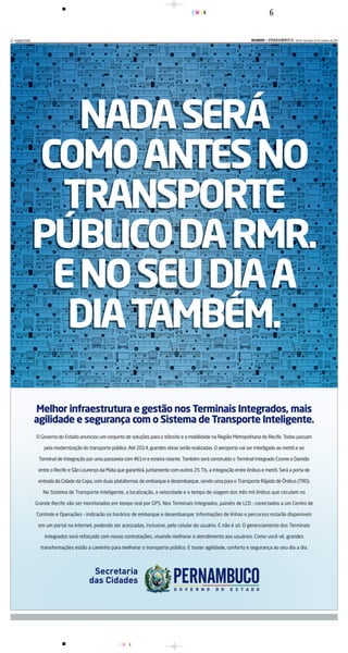 CMYK                 6

6 especial                 DIARIOd e P E R N A M B U C O - Recife, domingo, 30 de outubro de 2011
                                 d




             CMYK
 