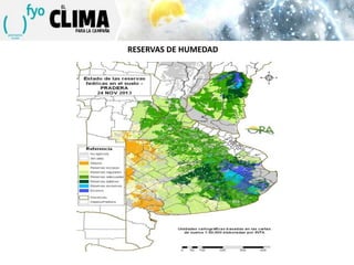 RESERVAS DE HUMEDAD

 