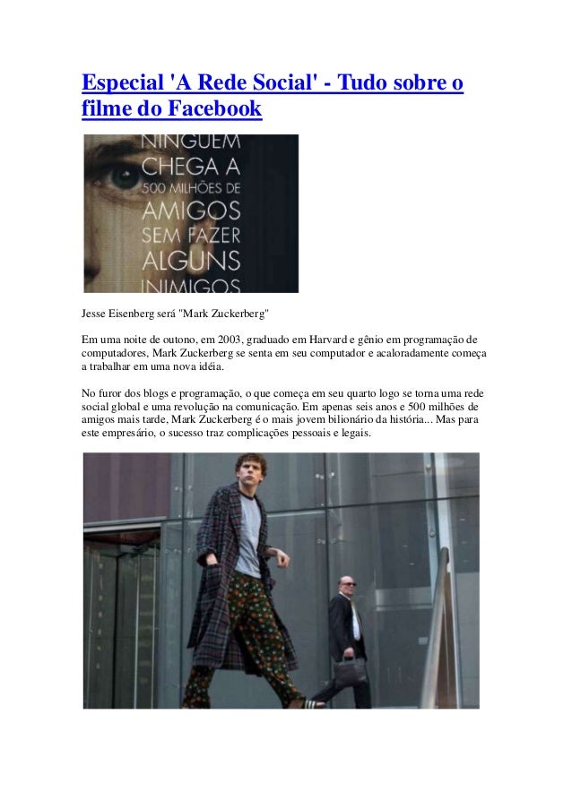 Especial filme a rede social