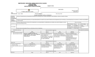 INSTITUCIÓN EDUCATIVA JORGE ISAACS DE EL PLACER
PLAN DE AREA
CONVENIO SENA
ESPECIALIDAD TÉCNICO EN SISTEMAS
GRADO ONCE
I.E JORGE ISAACS DE EL PLACER
PARCELADOR
FR-PS-01-05/02
28/03/2011
Area:
ESPECIALIDAD Grado: ONCE Periodo:PRIMERO Año lectivo: 2015
Docente:YEFERSON CASTILLO GRAJALES
Estandar
básico de
competencia:
Aplicar el mantenimientocorrespondiente al Hardware del ordenador para su óptimo desempeño, evitar problemas o fallasycorregirlas a tiempo.
Objetivo
pedagogico
Realizar el mantenimientopreventivo enel campo delHardware de nuestro PC, para evitar el deterioro de los dispositivos que loconforman, a causa del polvo que se acumulaensuinterior comotambién en
el exterior del PC
Competencia:
Realizar el Mantenimiento Correctivo de los dispositivos, ya seareparándolos o cambiándolos por completo, para realizar trabajos con menos
pérdida de tiempoydinero.
Áreas vinculadas
Matemáticas Etica Tecnologia
Desempeño:
Brindar atenciónadecuada al PCpara sueficiente ycorrecto rendimiento.
Español Religión Otra
C. Naturales Artistica ¿Cual?
C. Sociales Ed. Fisica _______________
Contenidos básicos Nivel de Dominio Cognitivo Resultados del aprendizaje
Cognitivos Bajo Básico Alto Superior
 Mantenimientopreventivo
 Mantenimientocorrectivo.
Comprender Aplicar Analizar Sintetizar
ANALIZA Y COMPARA LOS TIPOS DE
COMPUTADORES QUE HAY EN EL MERCADO
COMO PARTE DE LOS AVANCES
TECNOLÓGICOS.
IDENTIFICA LOS ELEMENTOS
QUE FORMAN UN
COMPUTADOR Y LA FUNCIÓN
QUE DESEMPEÑA CADA UNO
DE ESOS ELEMENTOS.
RECONOCE LAS FALLAS QUE
PUEDE TENER UN COMPUTADOR
DEPENDIENDO DEL SÍNTOMA QUE
ESTA PRESENTA.
ENLISTA LAS PARTES DE UNA
COMPUTADORA AL ENSAMBLAR,
REPARAR Y DARLE
MANTENIMIENTO
FUNDAMENTÁNDOSEEN LOS
CONOCIMIENTOS TEÓRICOS
PRÁCTICOS.
Nivel de Dominio Expresivo
Expresivos Bajo Básico Alto Superior
 Realiza el mantenimiento
preventivo delpc.
 Corrige los posibles daños en el
pc
Manipulación Precisión Articulación Naturalización
DETECTA LAS FALLAS EN LA PC E
IDENTIFICA LOS TIPOS DE PC.
DISTINGUE LAS PARTES Y
ELEMENTOS QUE COMPONEN
UNA COMPUTADORA.
ANALIZA LAS PARTES DE UNA
COMPUTADORA PARA
ENSAMBLARLA Y DARLES
MANTENIMIENTO.
DEMUESTRA DESTREZAS,
CAPACIDADES Y HABILIDADES
PARA ANALIZAR, SINTETIZAR Y
EVALUAR HECHOS DEL ENTORNO
QUE INVOLUCREN EL USO DE
SISTEMAS DIGITALES..
Nivel de Dominio Afectivo
Afectivos Bajo Básico Alto Superior
 