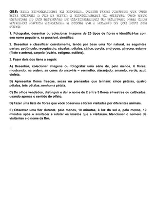 Especialidade de Flores | PDF