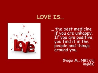 Especial San Valentin en la EOI de Córdoba