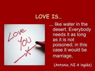 Especial San Valentin en la EOI de Córdoba