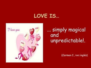 Especial San Valentin en la EOI de Córdoba