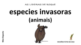 especies invasoras
(animais)
AS LIDEIRAS DE ROQUE
COUSIÑAS FEITAS NA CASA
MonDaporta
 