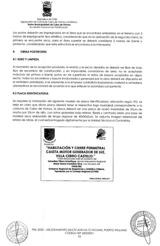 Especificaciones tecnicas multicancha techada