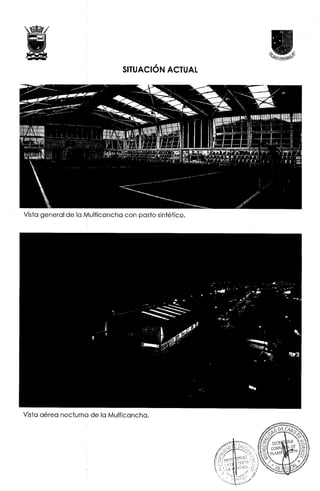 Especificaciones tecnicas multicancha techada