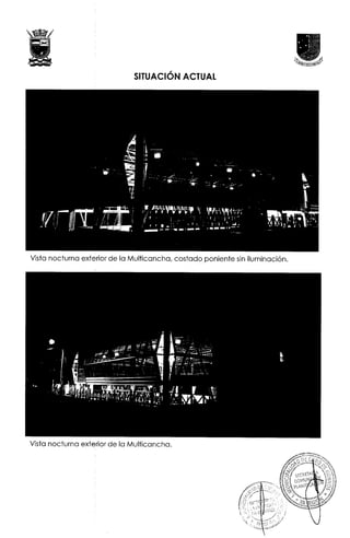 Especificaciones tecnicas multicancha techada