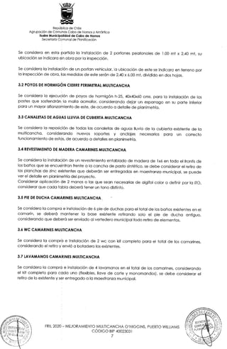 Especificaciones tecnicas multicancha techada