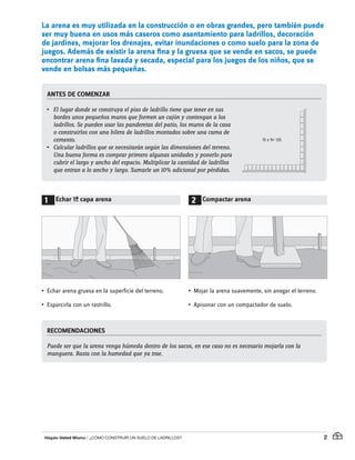 Especificaciones tecnicas piso en ladrillo pdf | PDF
