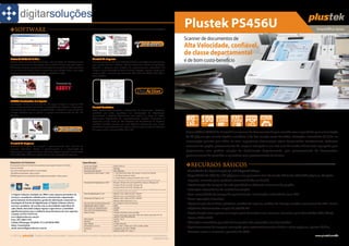 Especificação scanner de produção ps456u