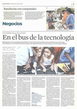 Diario El Espectador: Computadores para Educar 