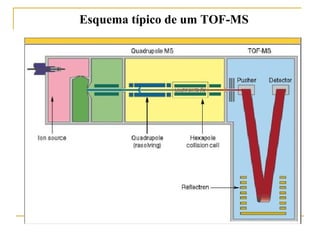 Esquema típico de um TOF-MS 