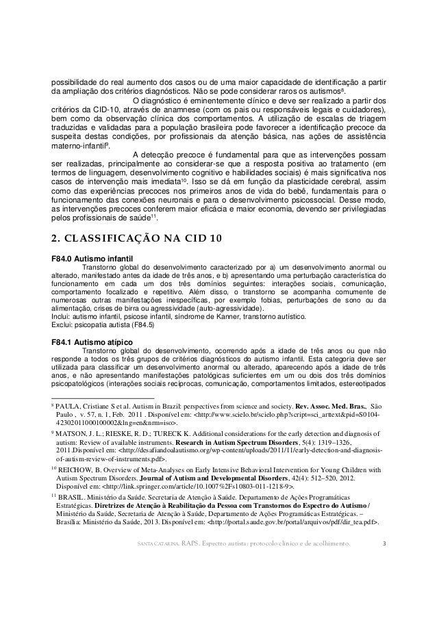 Espectro Autista- Protocolo Clinico de Acolhimento Espectro Autista- Protocolo Clinico de Acolhimento