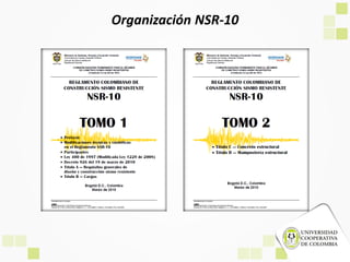 Organización NSR-10
 