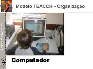 joaquim.coloa@gmail.com
Computador
Modelo TEACCH - Organização
 