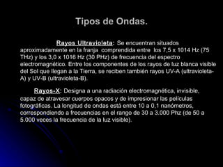 AmplitudFrecuencia	La frecuencia de una onda responde a un fenómeno físico que se repite cíclicamente un número determinado de veces durante un segundo de tiempo