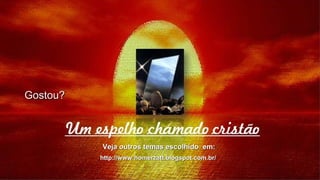 Gostou?




          Veja outros temas escolhidos em:
          http://www.homerzatt.blogspot.com.br/
 