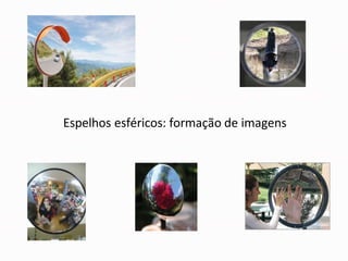 Espelhos esféricos: formação de imagens
 