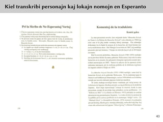 Kiel transkribi personajn kaj lokajn nomojn en Esperanto
43
 